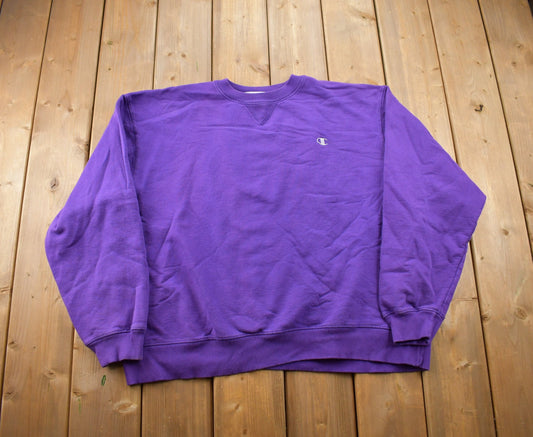 Vintage 1990s Champion Purple Sweatshirt / Vintage Champion / Vintage Pullover / Streetwear / Athleisure Sportswear