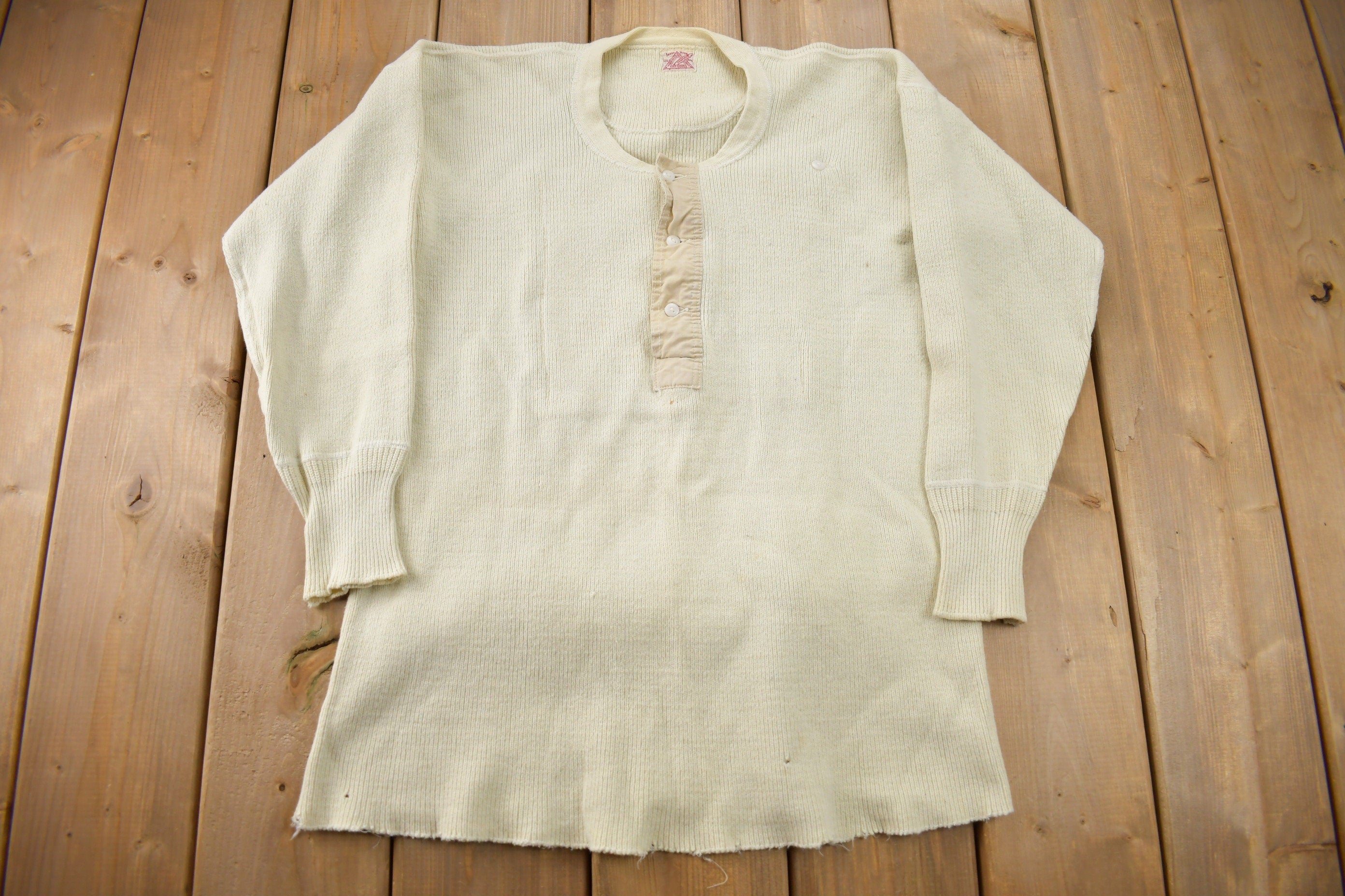 Vintage 1940s WWII Era Penmans Thermal Undershirt