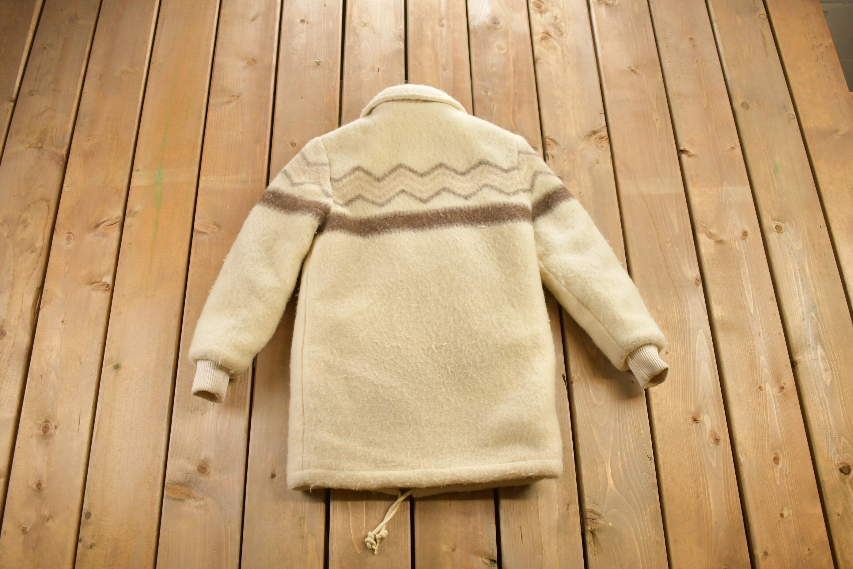 Vintage 1970s Dynomite Sheep Wool Coat