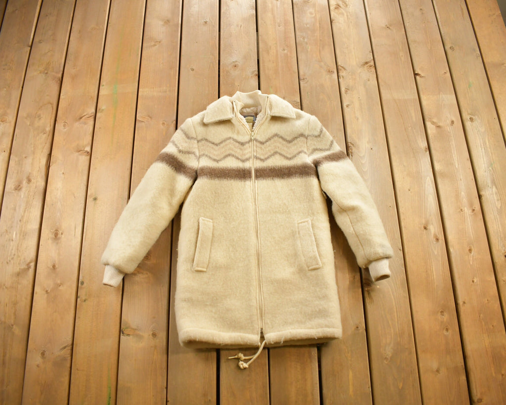 Vintage 1970s Dynomite Sheep Wool Coat