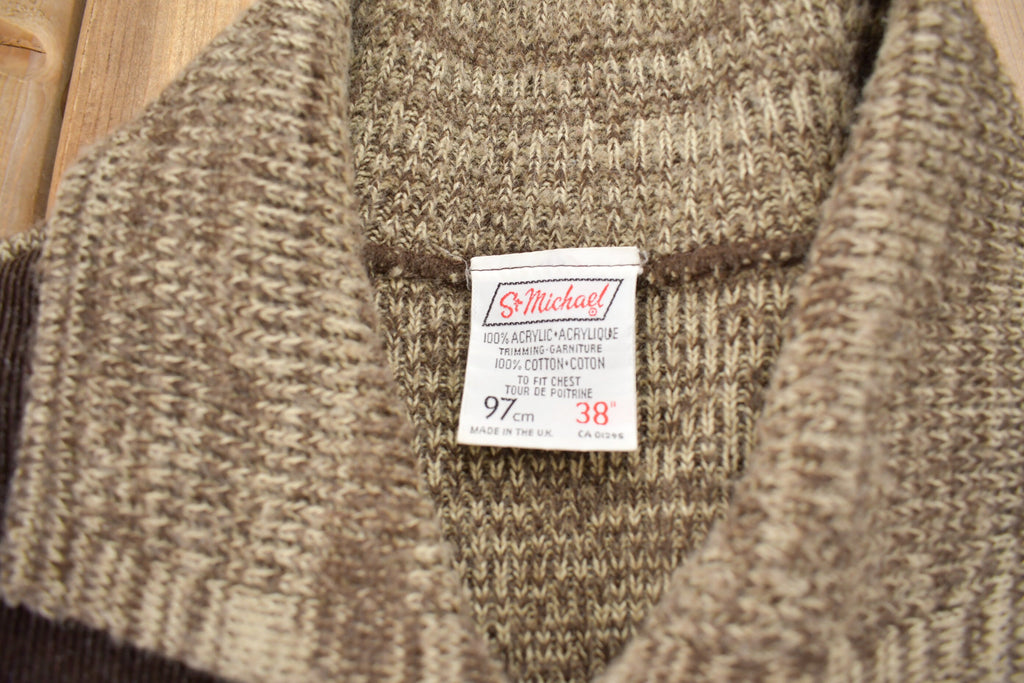 Vintage 1970s Cowboy Suede Cardigan Sweater