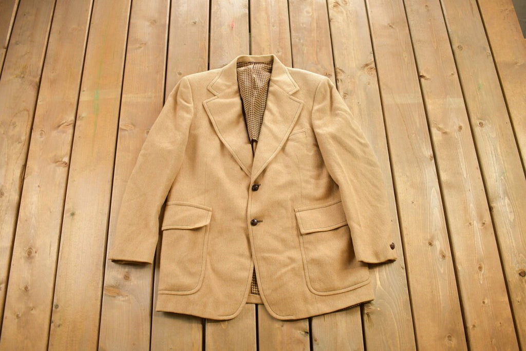 Vintage 1970s 100% Camel Hair Blazer