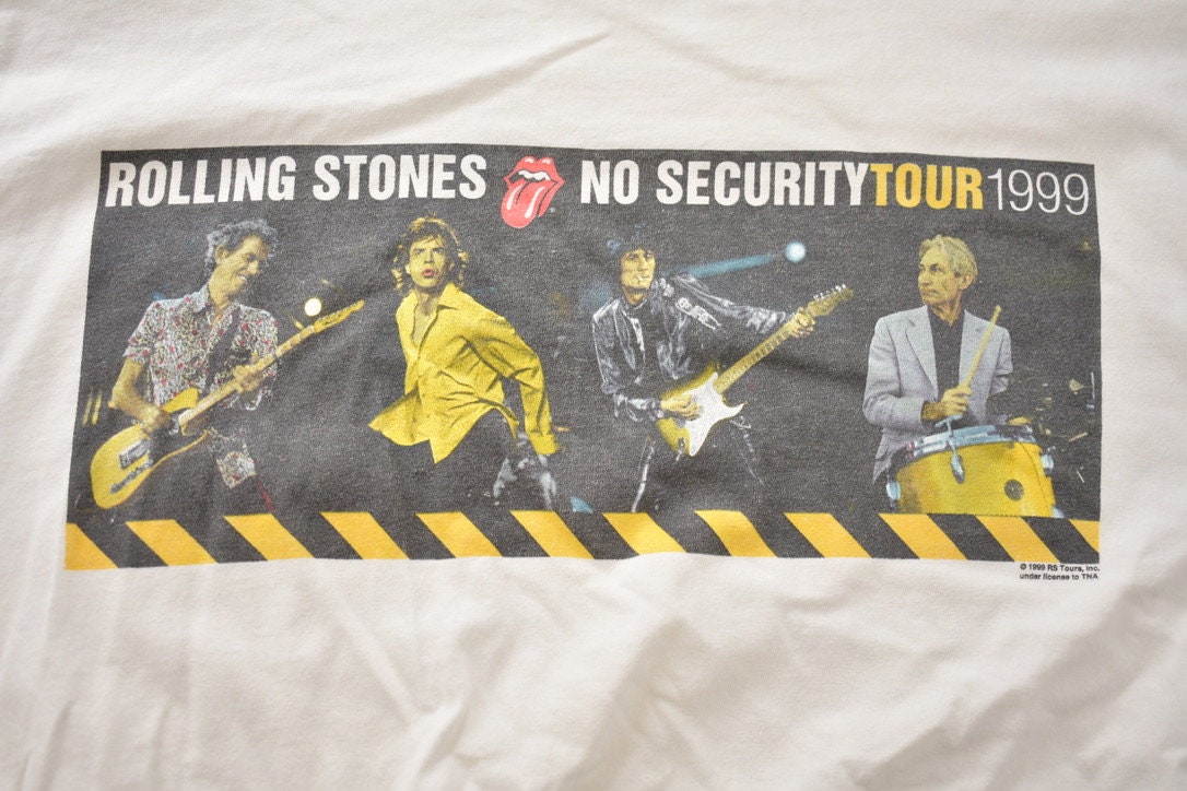 Vintage 1999 Tommy Hilfiger Presents The Rolling Stones No Security Tour Band T-shirt / Made in USA / 90s T-shirt / Music / Premium Vintage