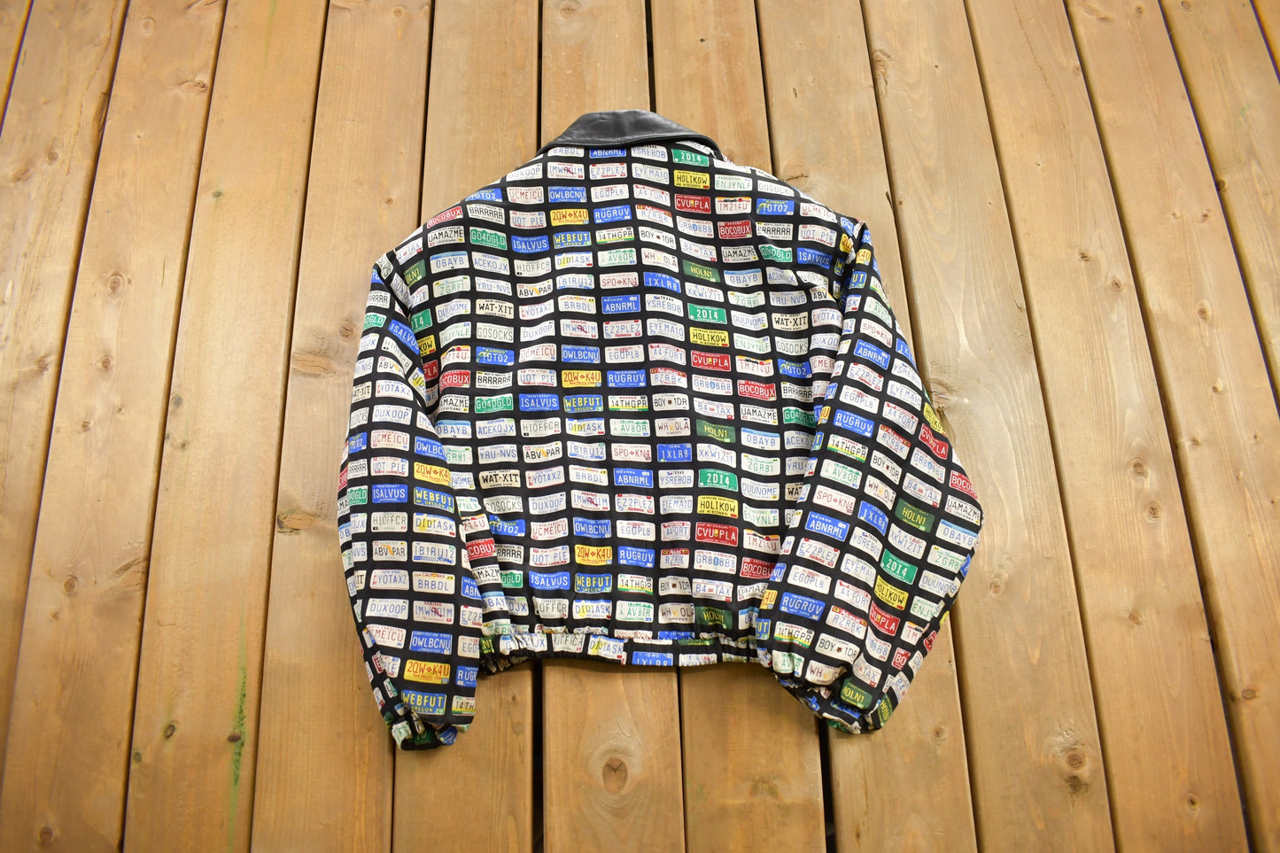 Vintage 1990s Luis Alvear Windbreaker Jacket / Streetwear / Light Jacket / Vintage Windbreaker / Leather Collar