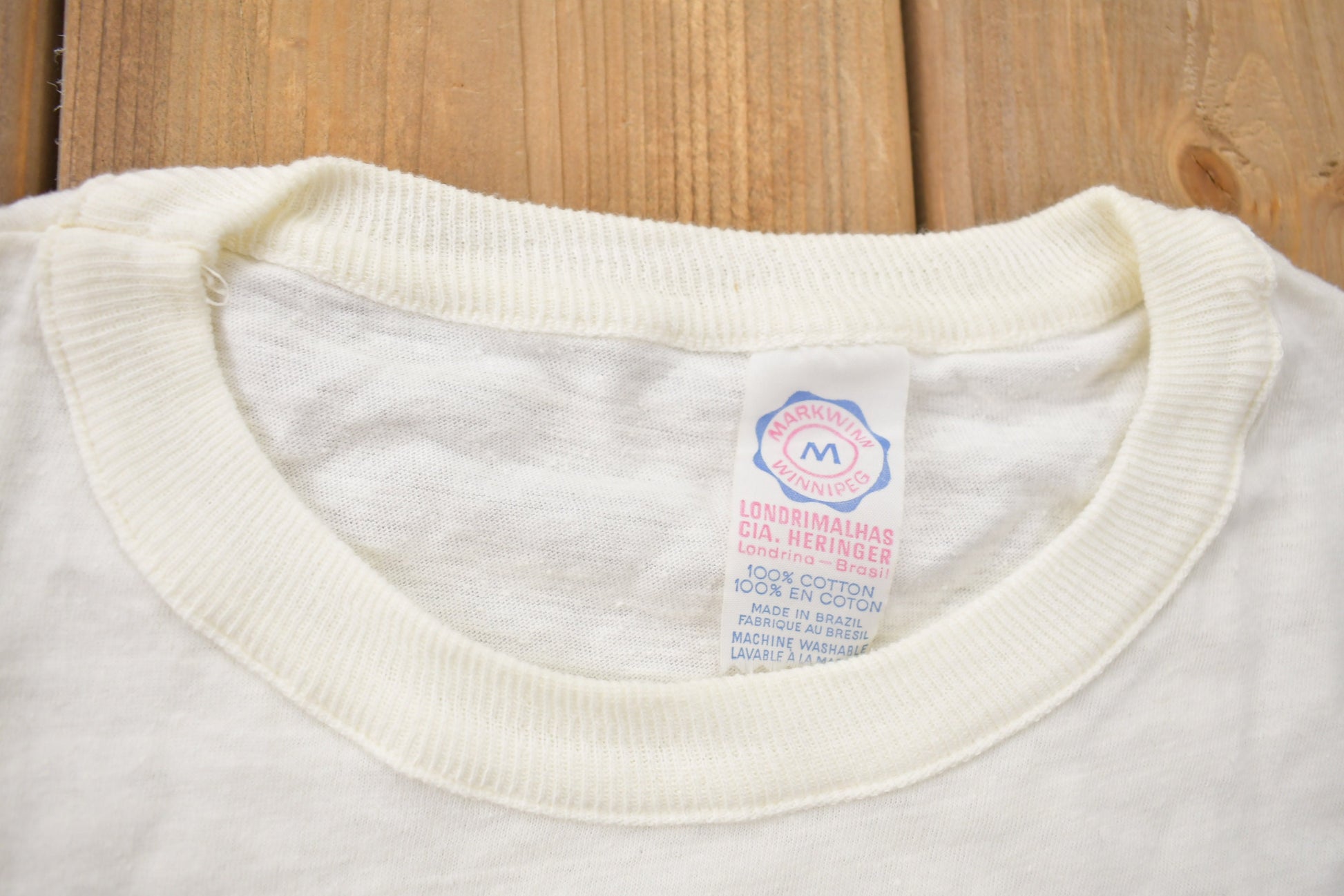 Vintage 1970s Jolly Miller Orange Graphic T Shirt