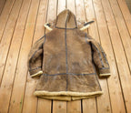 Vintage 1970 Avirex LTD Bomber Pilot Shearling Coat