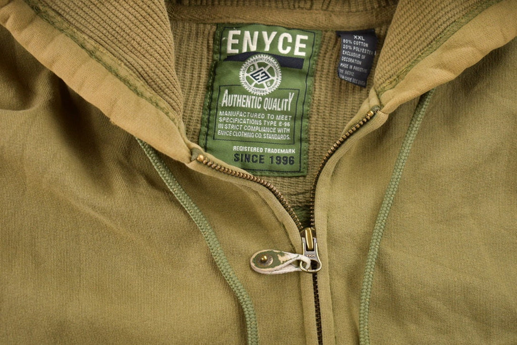 Vintage Y2K Enyce Full Zip Green Hoodie