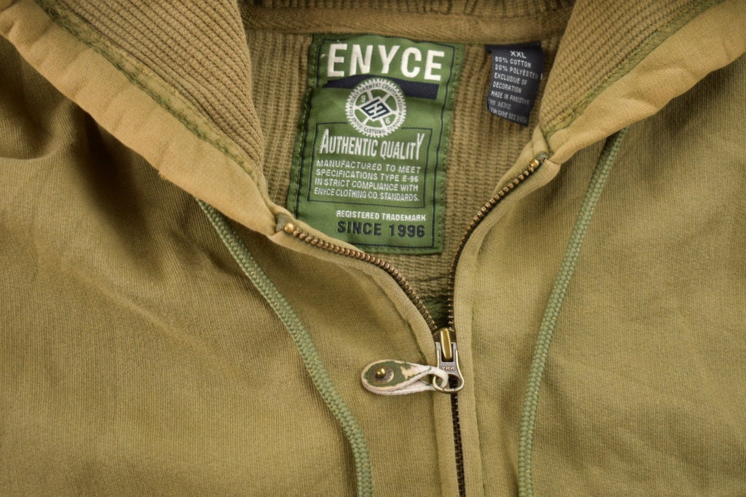 Vintage Y2K Enyce Full Zip Green Hoodie