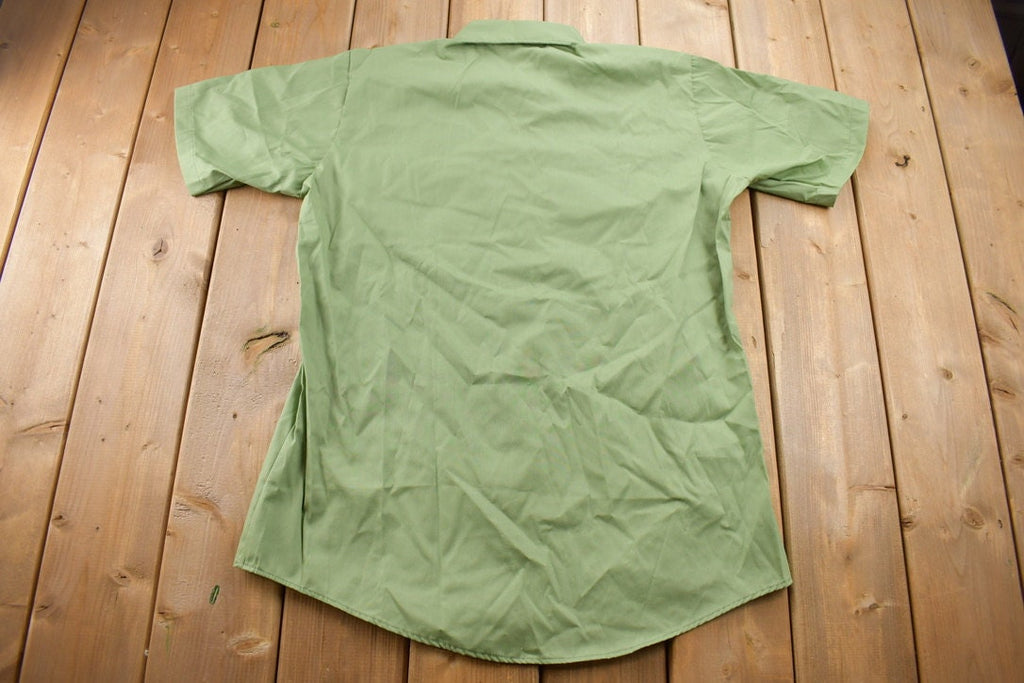 Vintage 1970s Coca Cola Embroidered Patch Button Up Shirt