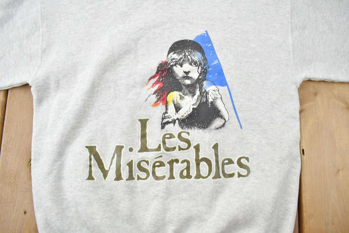 Vintage 1990s Les Miserables Crewneck Sweatshirt / 90s Crewneck /Streetwear / Musical Sweater