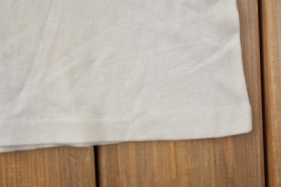 Vintage 1980s Disney Mickey Mouse Tennis Graphic Ringer T-Shirt