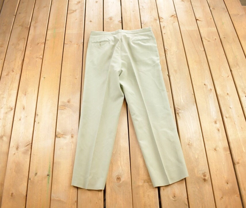 Vintage 1980s Wool Sansabelt Trousers Size 38x29