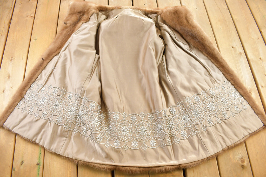 Vintage 1970s Brown Mink Fur Coat