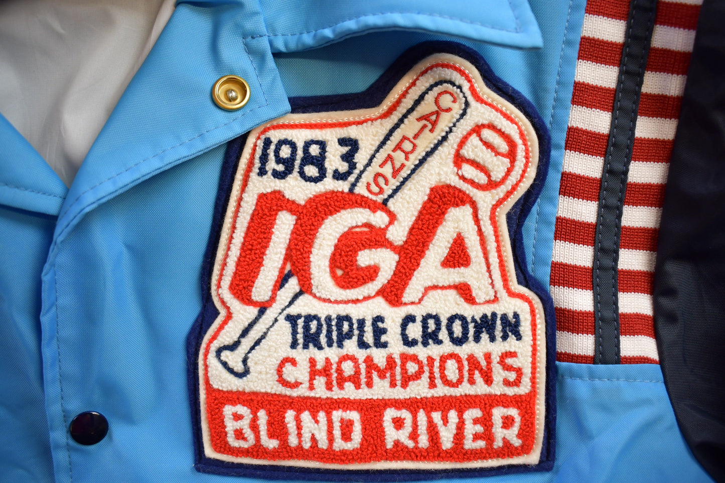 Vintage 1980s IGA Triple Crown Champions Bomber Jacket / Athleisure Sportswear / Streetwear Fashion / Made in Canada