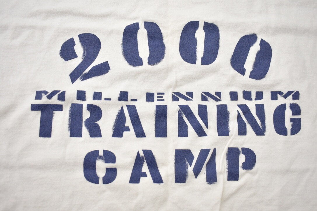 Vintage 2000 Millennium Training Camp T-Shirt / Graphic / Y2K / White Tee / Streetwear / Retro Style