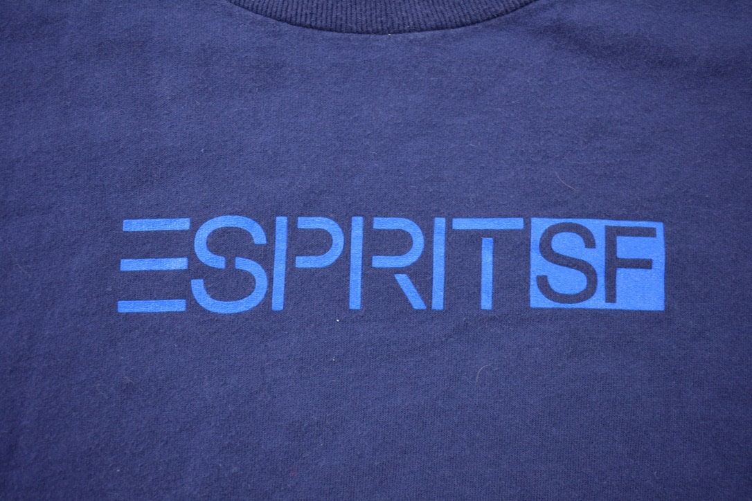 Vintage 1990s ESpirit Logo Vintage Graphic T Shirt / Vintage T Shirt / Rare Vintage / Streetwear / Single Stitch / Made In USA