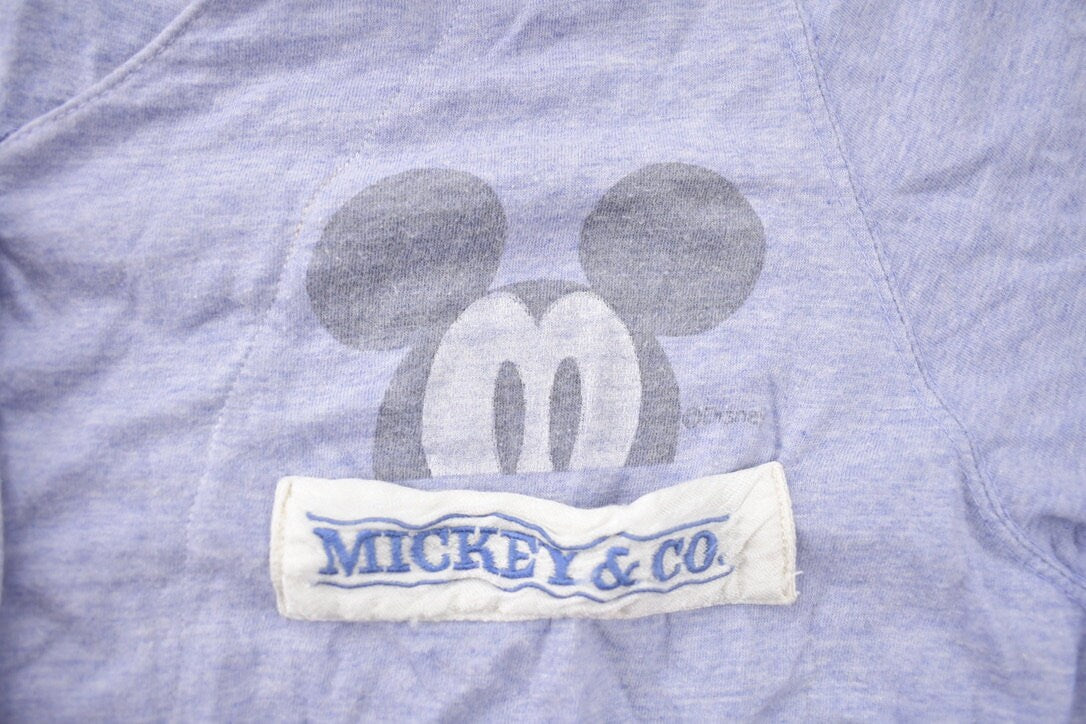 Vintage 1990s Mickey & Co Mickey Mouse Graphic Cartoon T-Shirt Pyjama Onesie / 90s Graphic Tee / Vintage Disney /