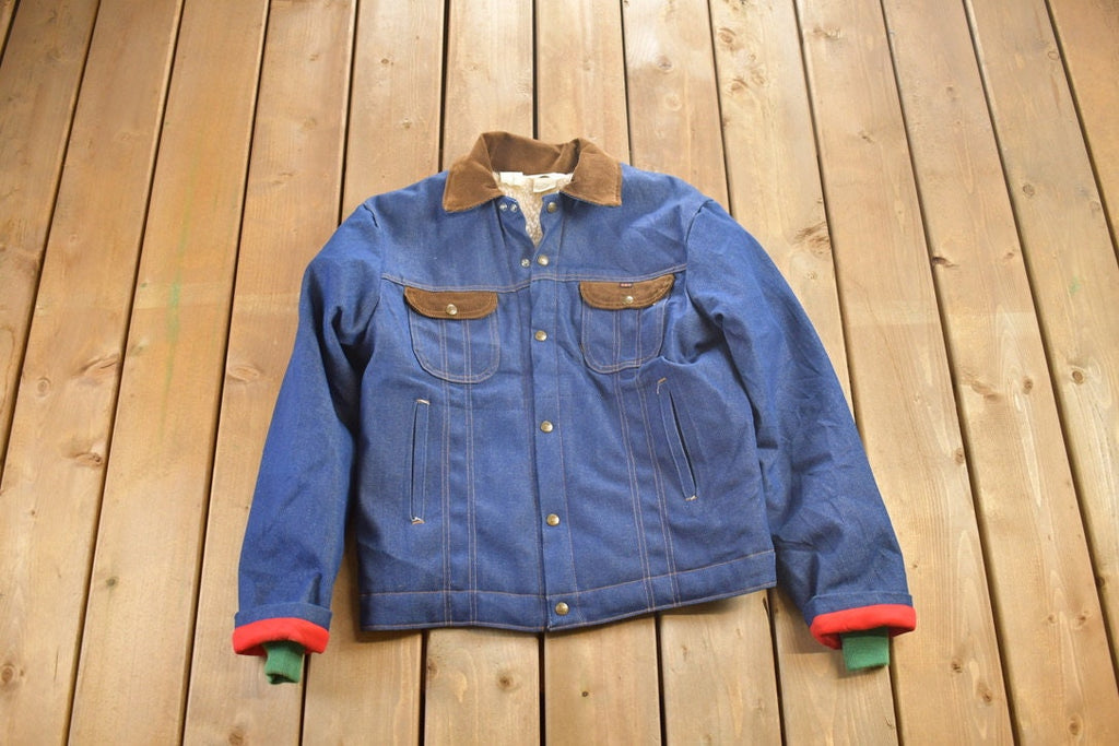Vintage 1970s Sherpa Lined Denim Jacket
