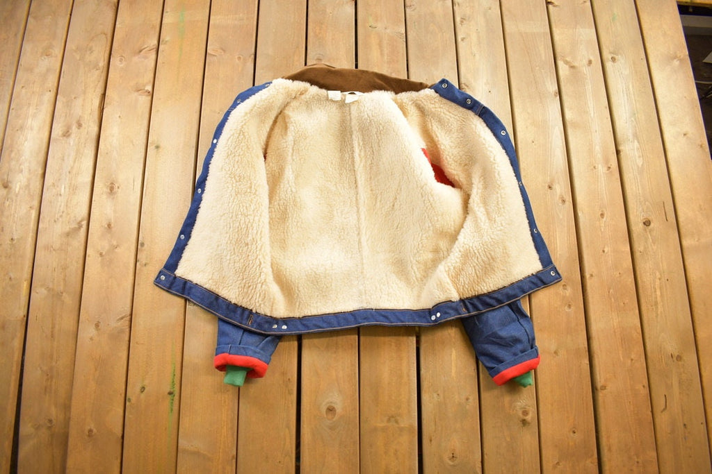 Vintage 1970s Sherpa Lined Denim Jacket