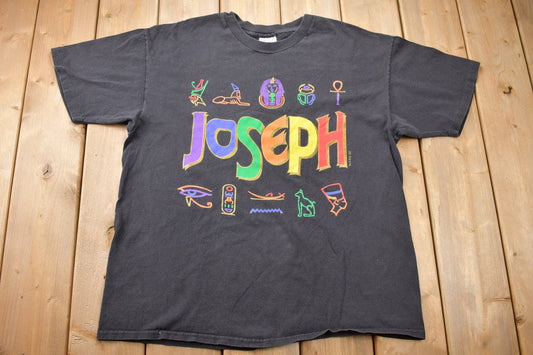 Vintage 1991 Joseph T-Shirt / Joseph And The Amazing Technicolor Dreamcoat / Musical Theatre Promo Graphic / 90s Graphic Print