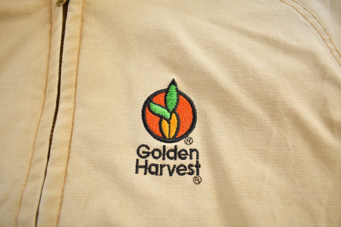 Vintage 1990s Golden Harvest Chore Jacket / Workwear / Streetwear / Made In USA / Distressed Chore Coat / Union Made