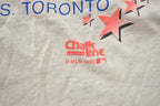 Vintage 1992 Toronto Blue Jays Vs Atlanta Braves MLB World Series Championship Chalk Line T-shirt