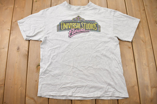 Vintage 1990s Universal Studios Florida Souvenir T Shirt / Streetwear / Made In USA / Vacation Tee / Travel T Shirt