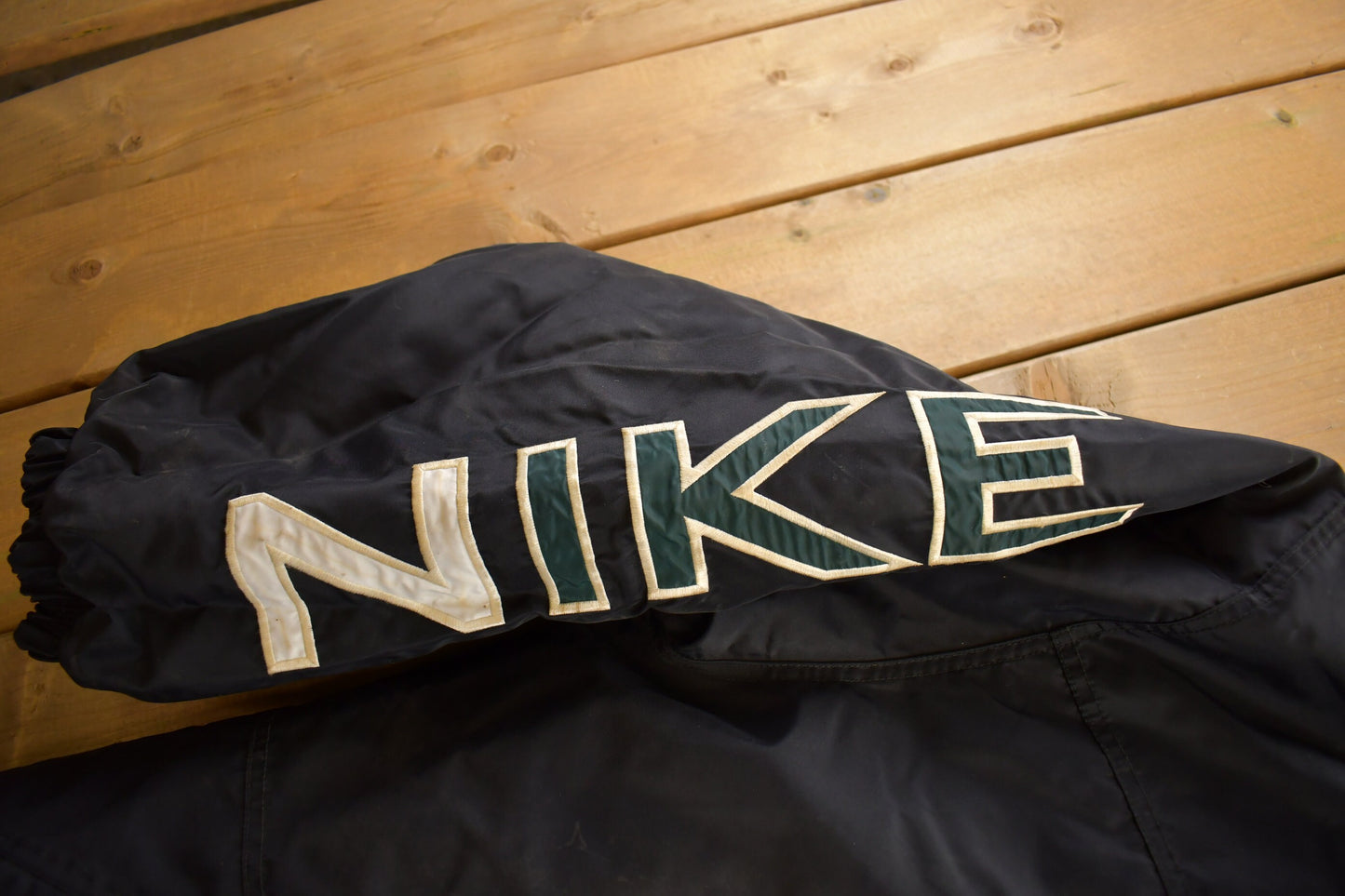 Vintage 1990s Nike Reversible Embroidered Swoosh Puffer Jacket / Goose Down Fill / Vintage Bubble Jacket / Winter / Vintage Nike