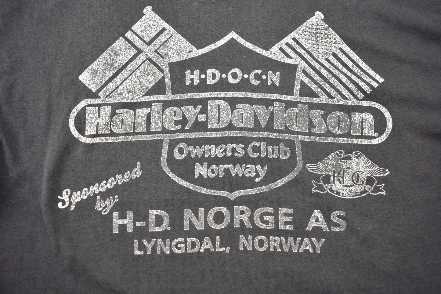 Vintage 1991 Hunderfossen Norway Super Rally Harley Davidson T-Shirt / Single Stitch / Made In USA / Biker Tee / Trucker Tee