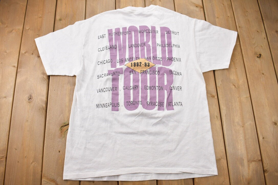 Vintage 1992 Bruce Springsteen World Tour T-shirt / Band Tee / Single Stitch / Made in USA / Music Promo / Premium Vintage / 90s