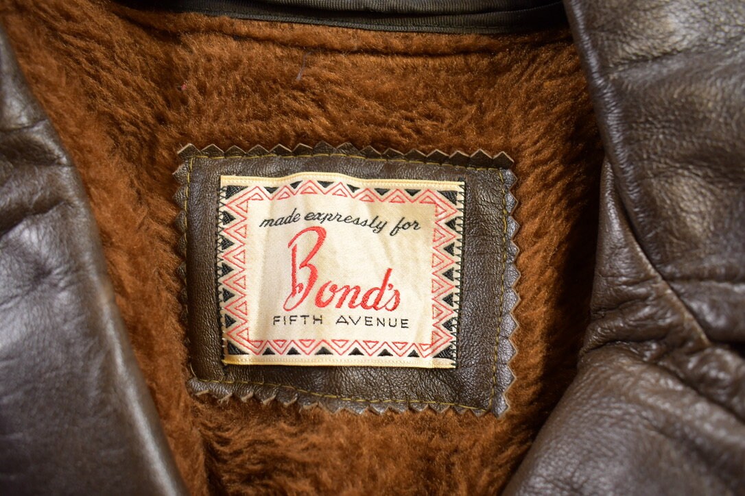 Vintage 1970s Bonds 5th Avenue Leather Jacket