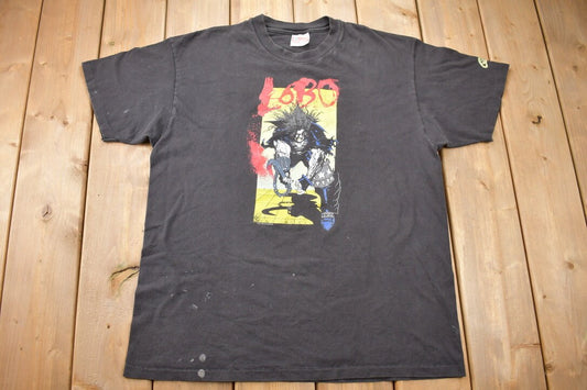 Vintage 1991 Lobo DC Comics Graphitti Promo T-shirt / Made In USA / Single Stitch / Rare Vintage / Vintage T-shirt / DC Comics