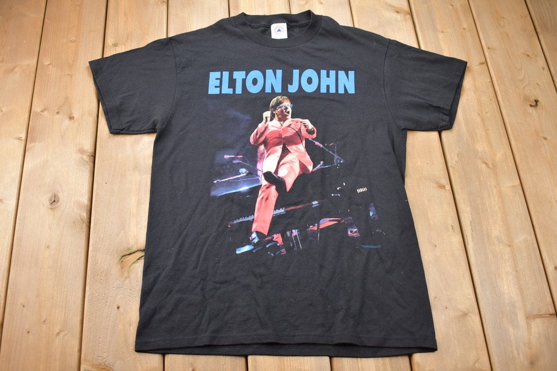 Vintage 1997 Elton John Solo Tour Single Stitch T-Shirt / Vintage Concert Tee / Elton John / 90s / Streetwear / Concert Tee