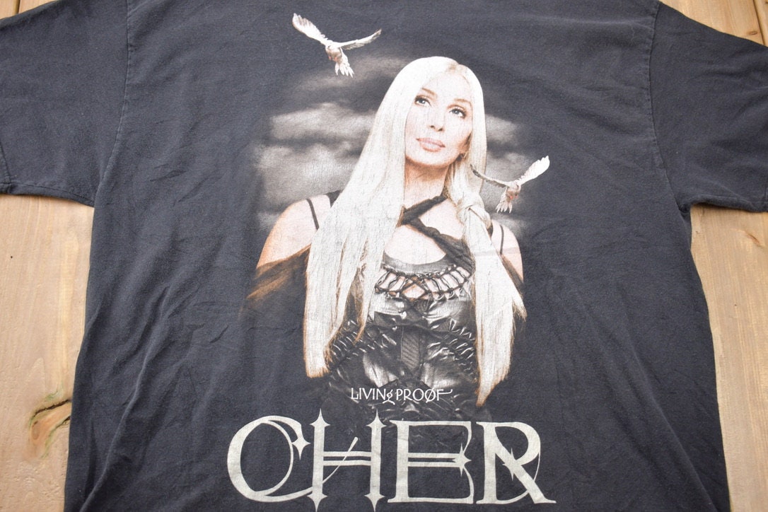 Vintage 2003 Cher Living Prood Farewell Tour Band T-shirt / Band Tee / Giant Tultex  / Y2K T-shirt / Music Promo / Premium Vintage