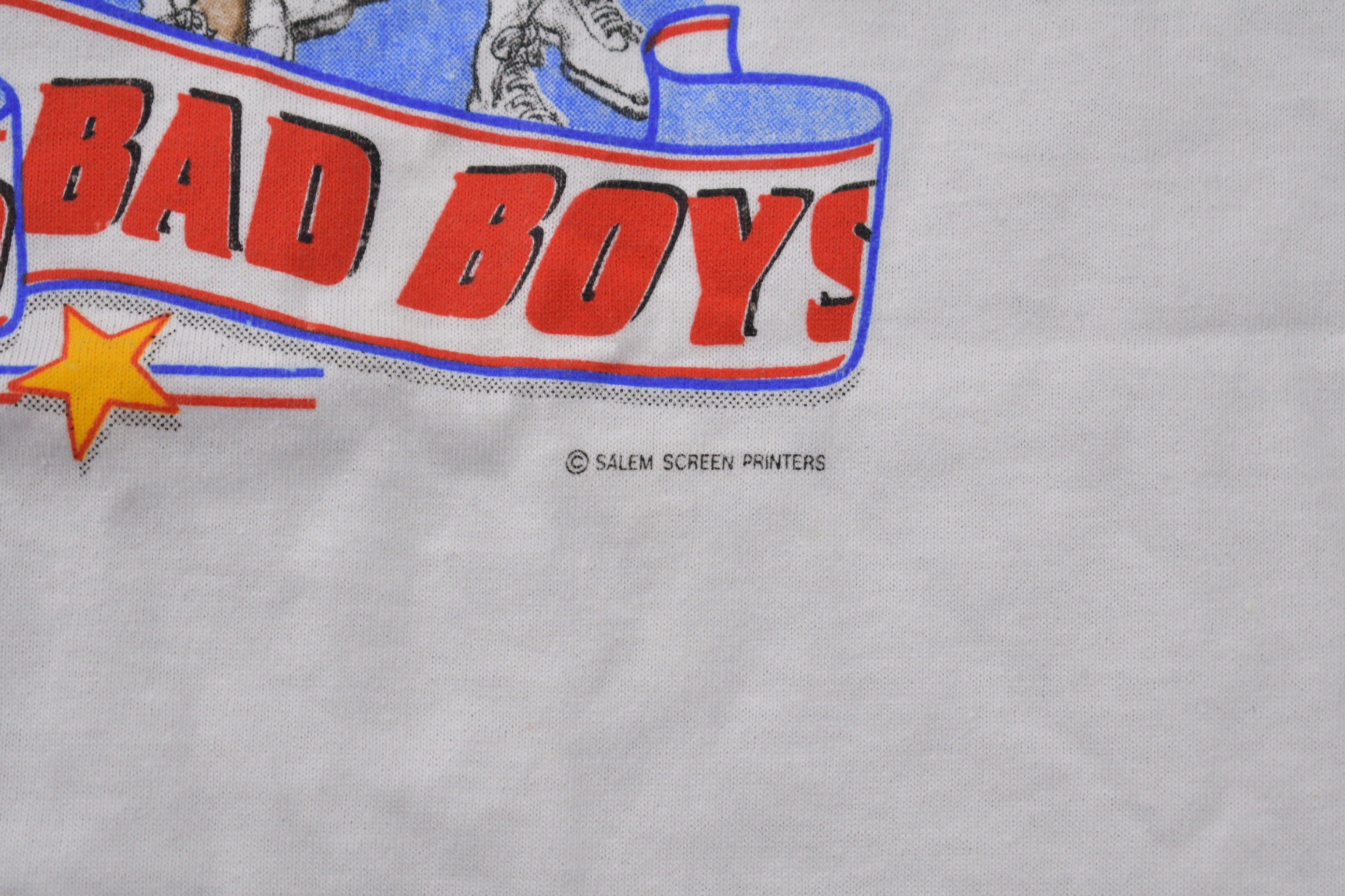 Vintage 1989 Detroit Pistons NBA World Champs Big Head Graphic T-Shirt