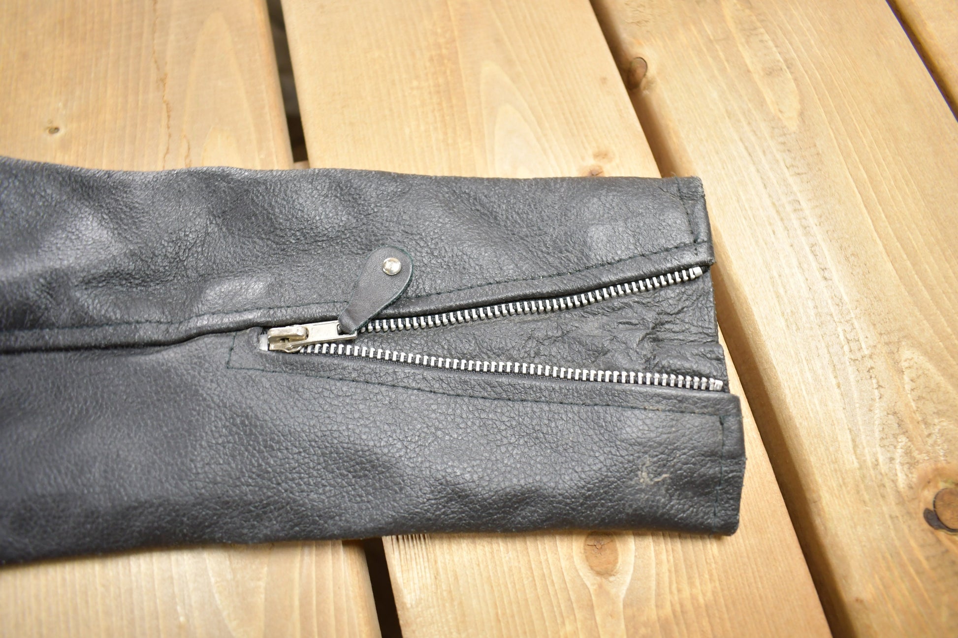 Vintage 1990s Leather Biker Jacket