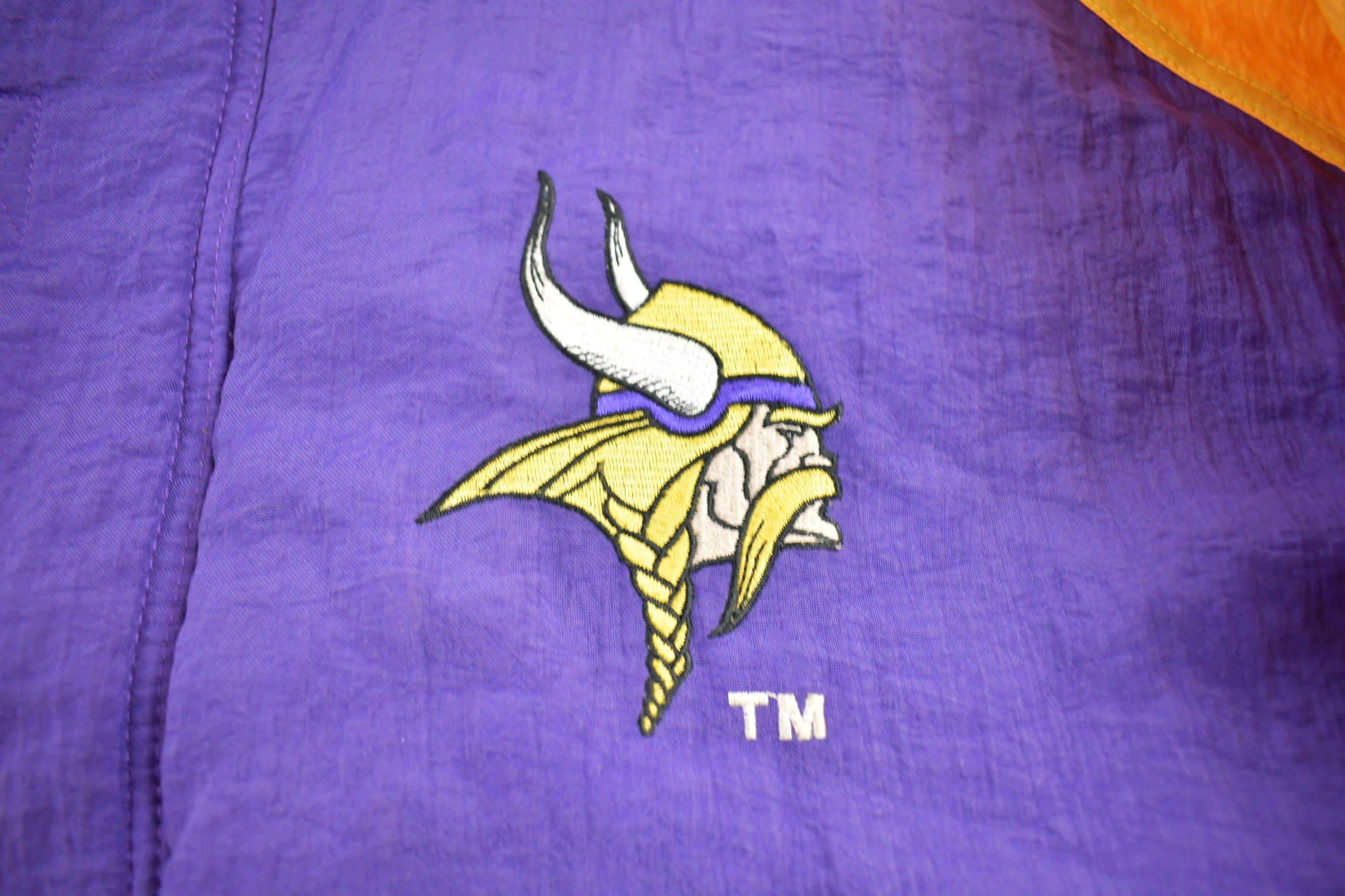 Vintage 1990s Logo 7 Minnisota Vikings NFL Zip Jacket
