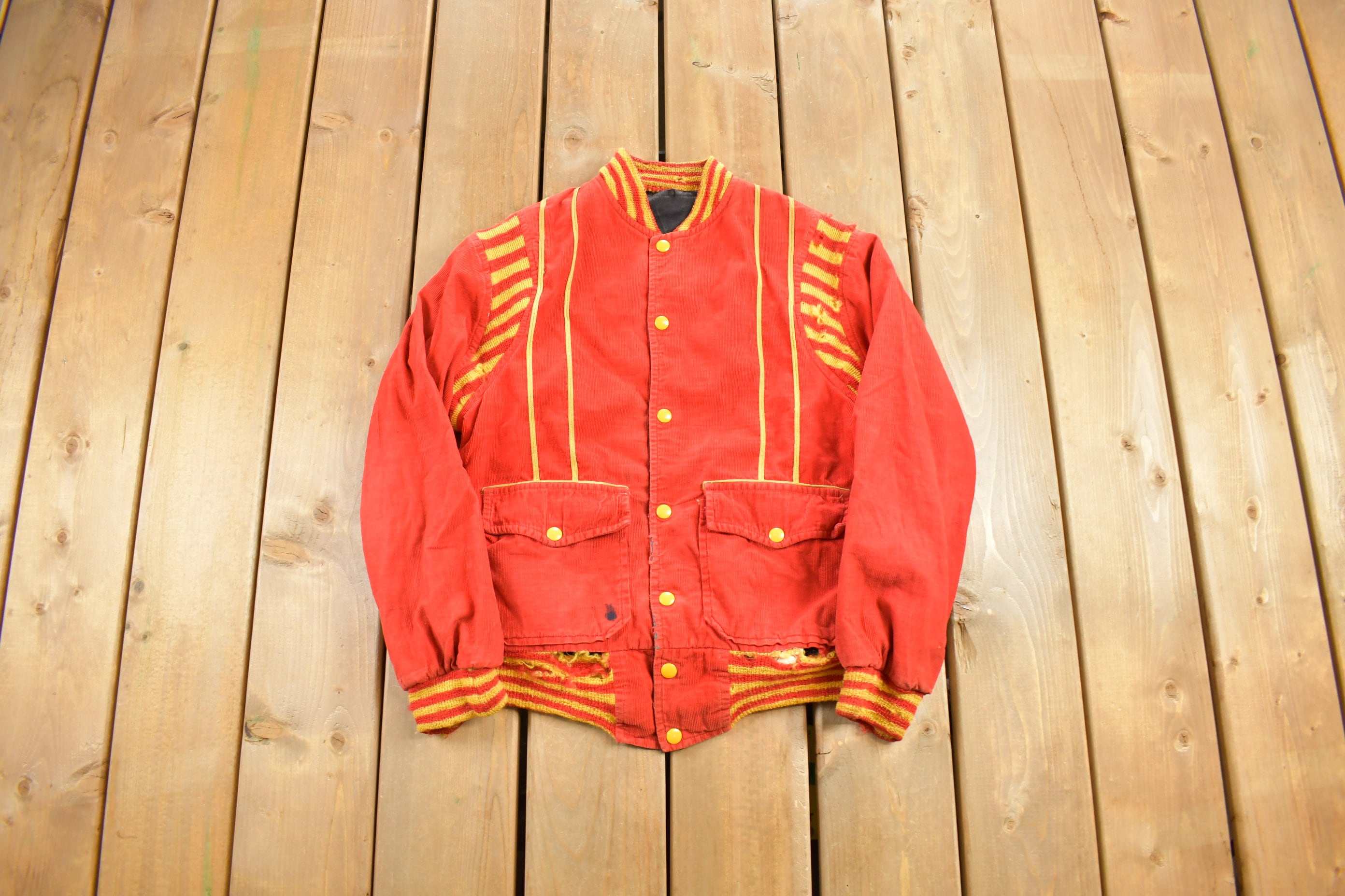 Vintage 1960s Corduroy Varsity Jacket