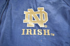Vintage 1990s Logo 7 University Of Notre Dame Fighting Irish Windbreaker Jacket