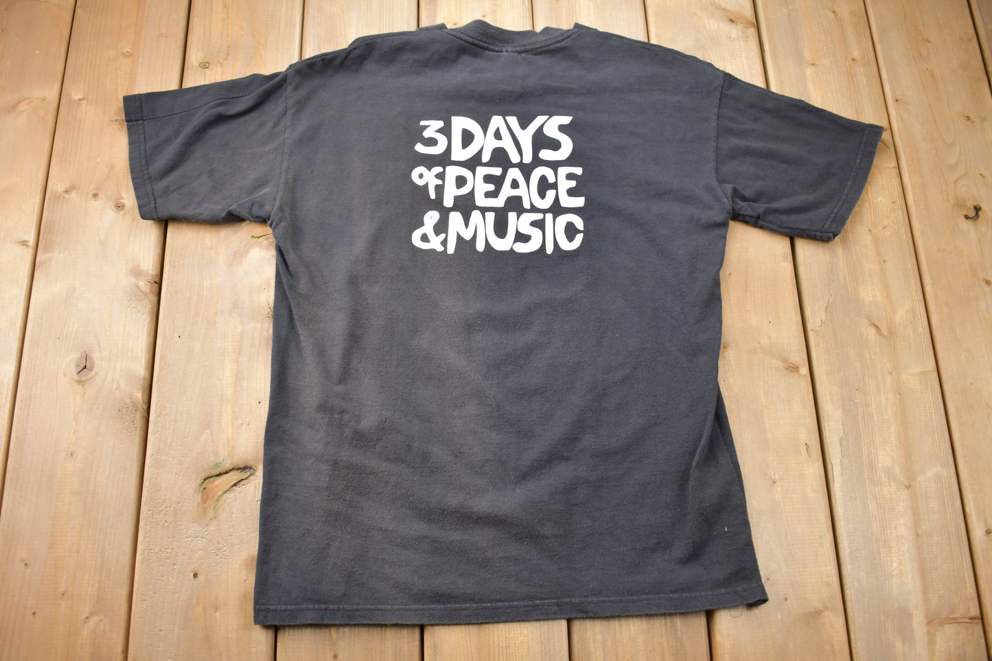 Vintage 1990s Woodstock Band Festival T-shirt / Band Tee / 3 Days of Peace and Music / 90s T-shirt / Music Promo / Premium Vintage