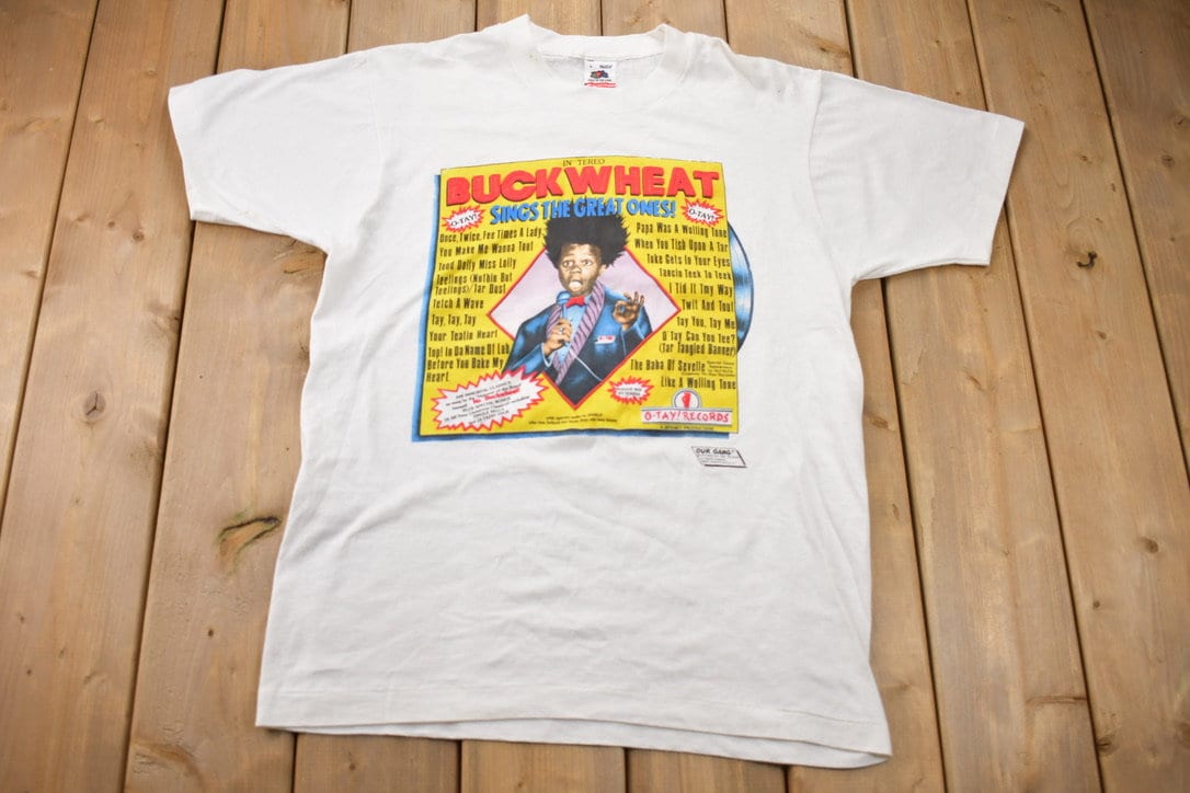 Vintage 1990s Buckwheat Sings the Great Ones The Little Rascals Promo T-shirt / Vintage TV Tee / Made In USA / Single Stitch / Rare Vintage