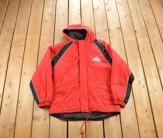 Vintage 1990s Logo Athletic Ohio State Buckeyes Winter Jacket / Outdoorsman / 90s Jacket  / Streetwear / Sportswear / NCAA