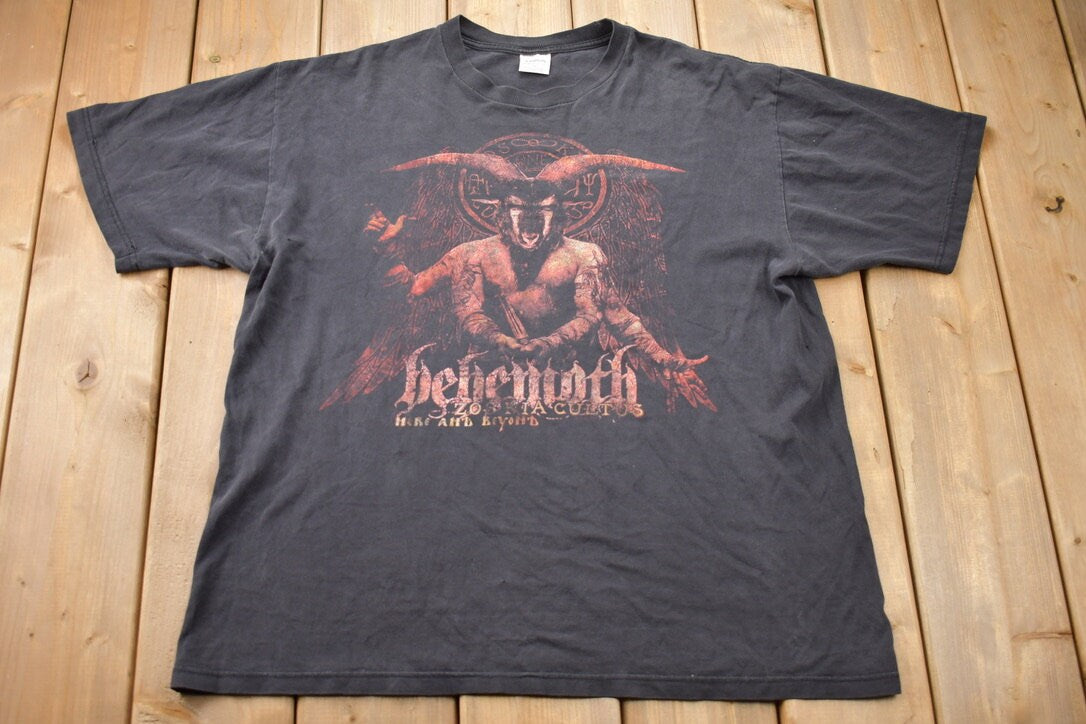 Vintage 2002 Behemoth Here and Beyond Band T-shirt / Band Tee / Music Promo / Premium Vintage / Faded Vintage / Vintage Metal Band Tee