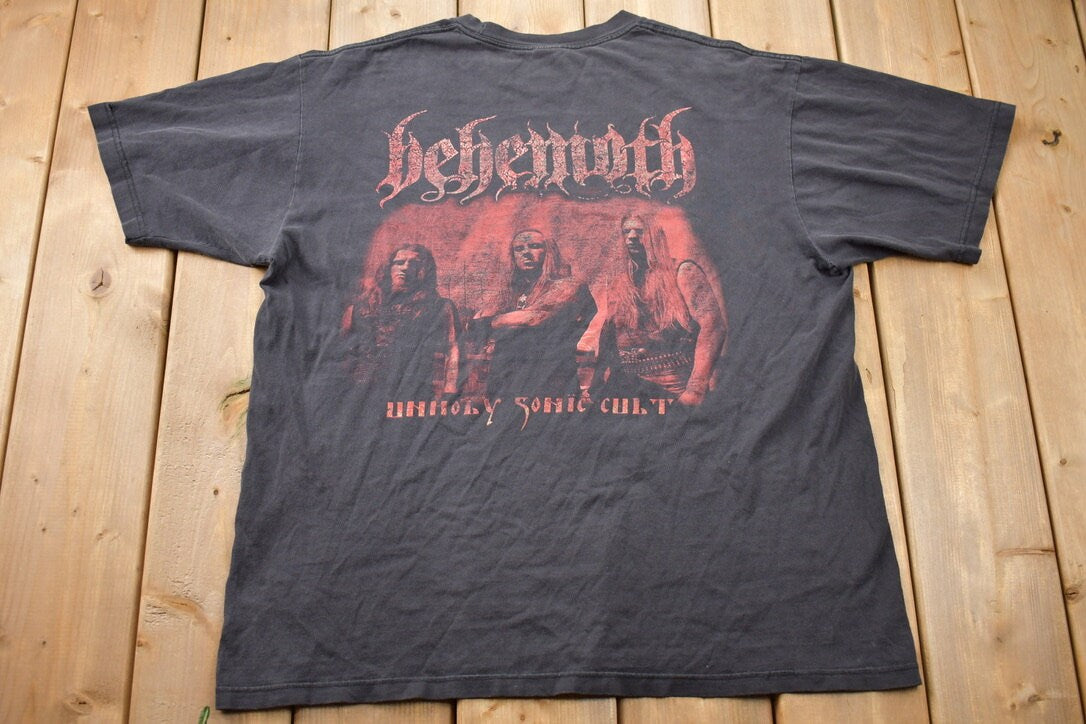 Vintage 2002 Behemoth Here and Beyond Band T-shirt / Band Tee / Music Promo / Premium Vintage / Faded Vintage / Vintage Metal Band Tee