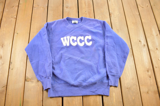 Vintage 1990s Westmoreland County Community College  Crewneck / Embroidered / College Sweatshirt / Made in USA / Americana