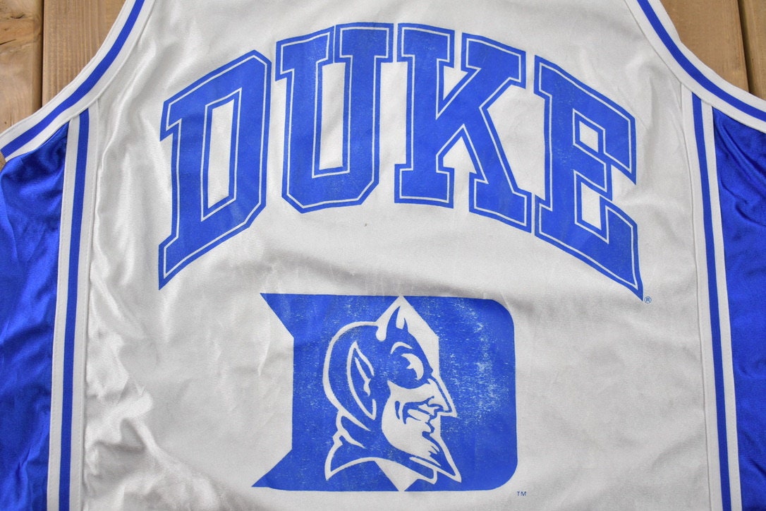 Vintage 1990s Duke University Collegiate Basketball Jersey T-Shirt / NCAA Jersey / Sportswear / American University / College Sports