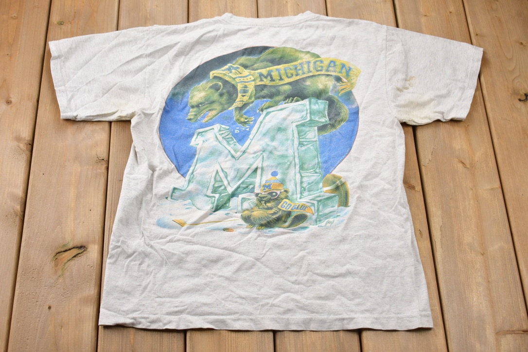 Vintage 1991 Michigan Wolverines NCAA T-Shirt / Single Stitch / Americana / Sportswear / Vintage Michigan T-Shirt / 90s Michigan Wolverines