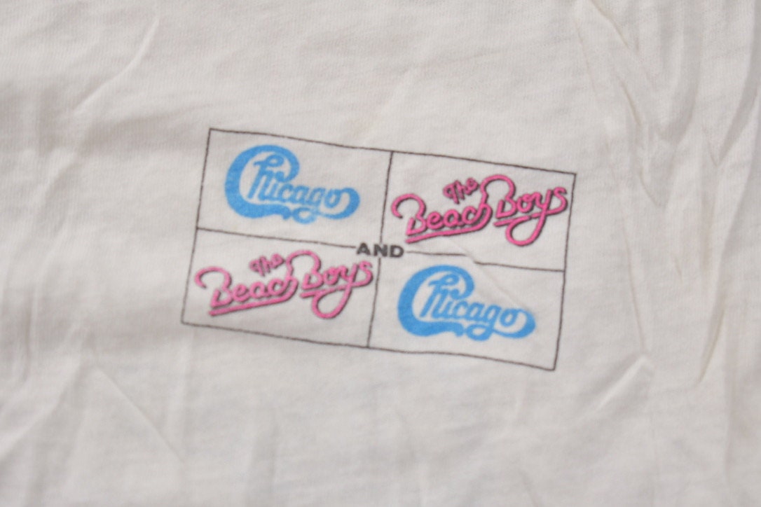 Vintage 1989 Chicago & Beach Boys Together in Concert Tour T-shirt / Band Tee / Single Stitch / Made in USA / 80s T-shirt / Premium Vintage