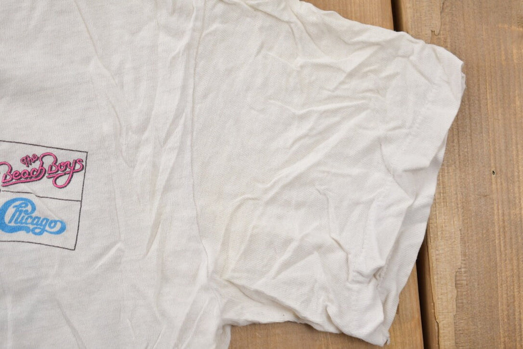 Vintage 1989 Chicago & Beach Boys Together in Concert Tour T-shirt