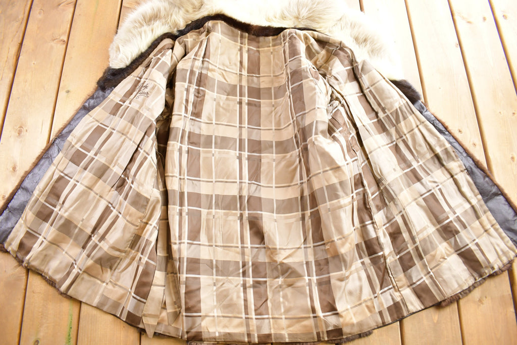 Vintage 1970s Brown Mink Fur Coat